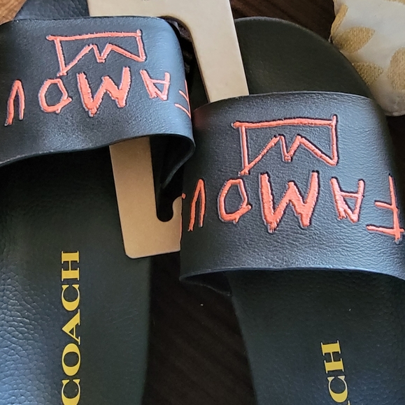Coach Other - Nwt sold out .Coach famous by Bisquait slides 1 pair priced price final size 12